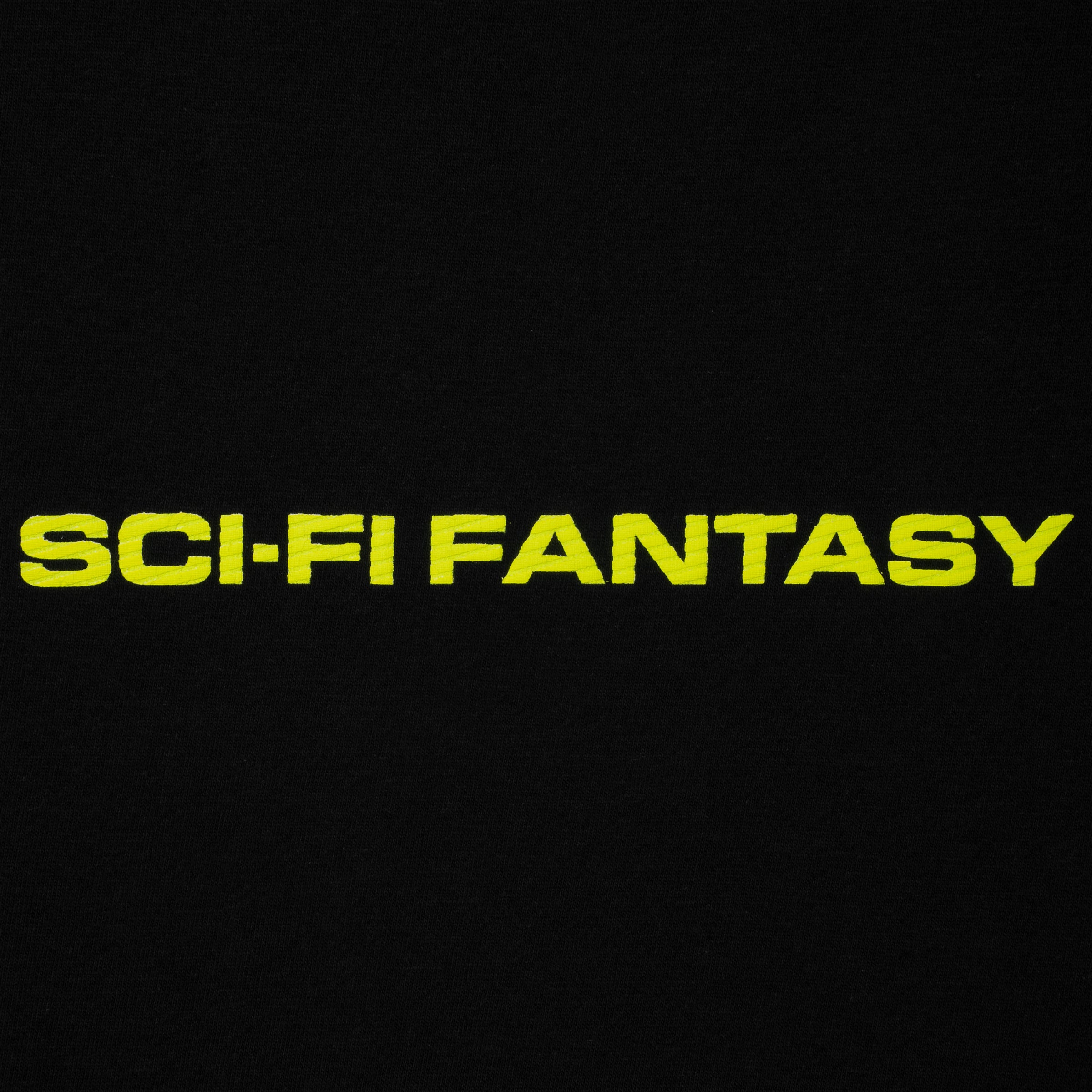 Sci-Fi Fantasy Textured Logo Tee Black