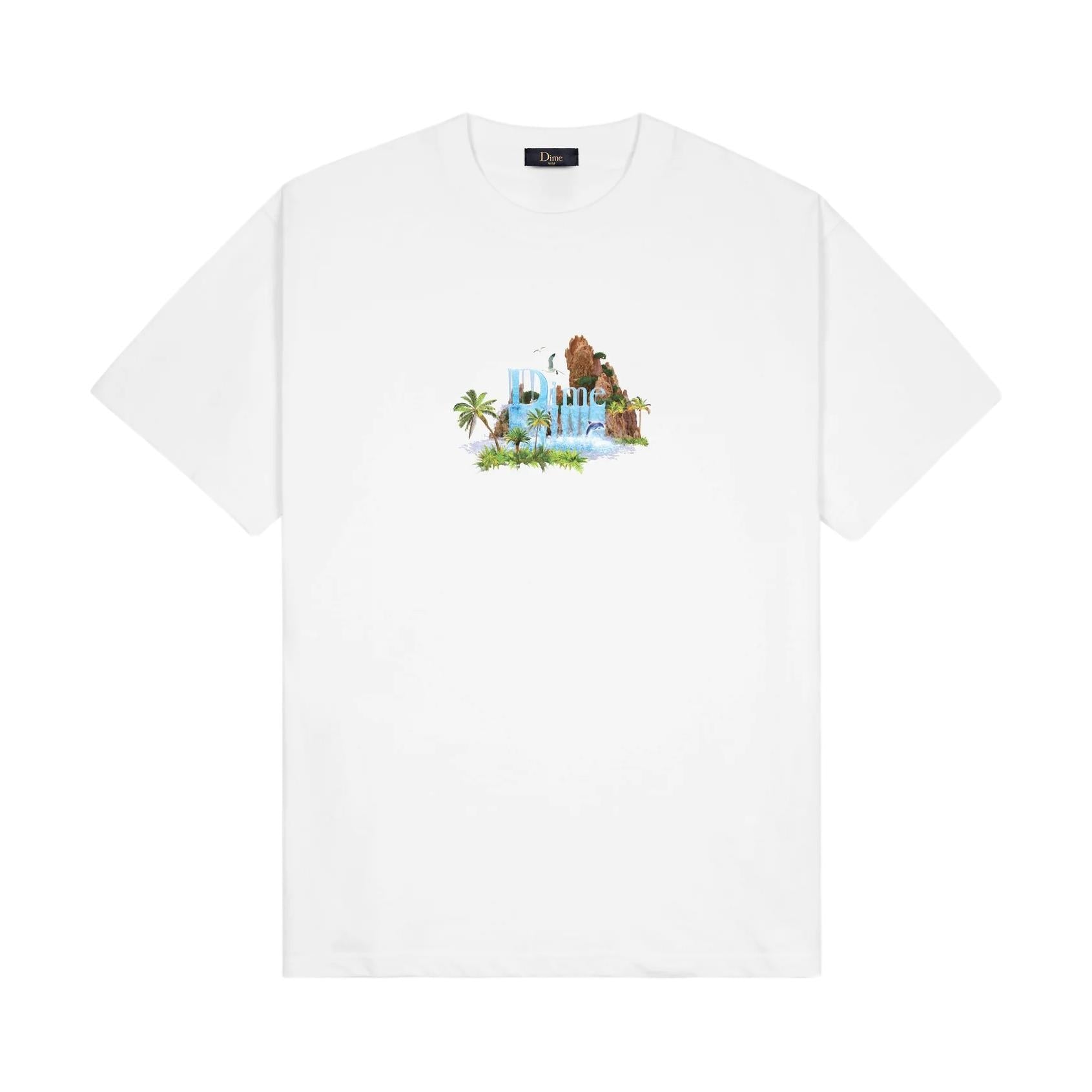 Dime Waterfall T-Shirt White