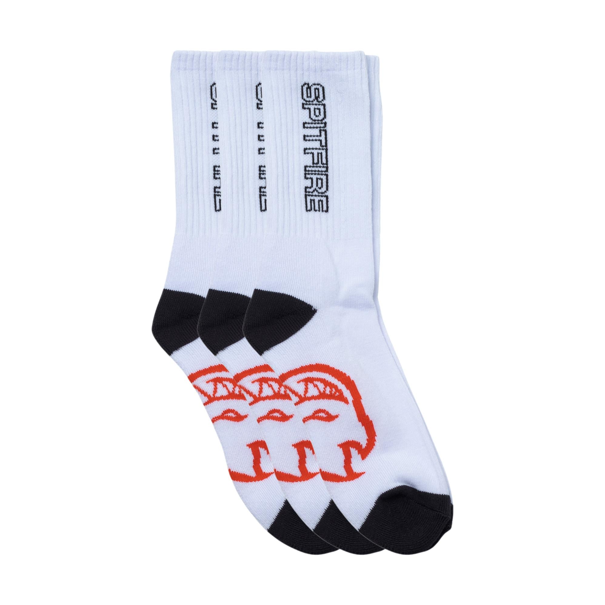 Spitfire Classic 87 Socks 3-Pack White/Black/Red