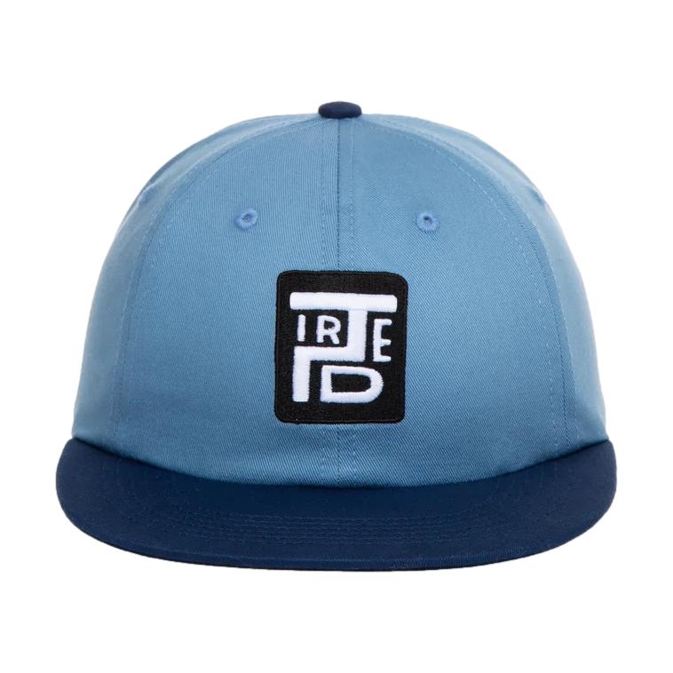 Tired Stamp 2 Tone 6 Panel Cap Light Blue/Navy