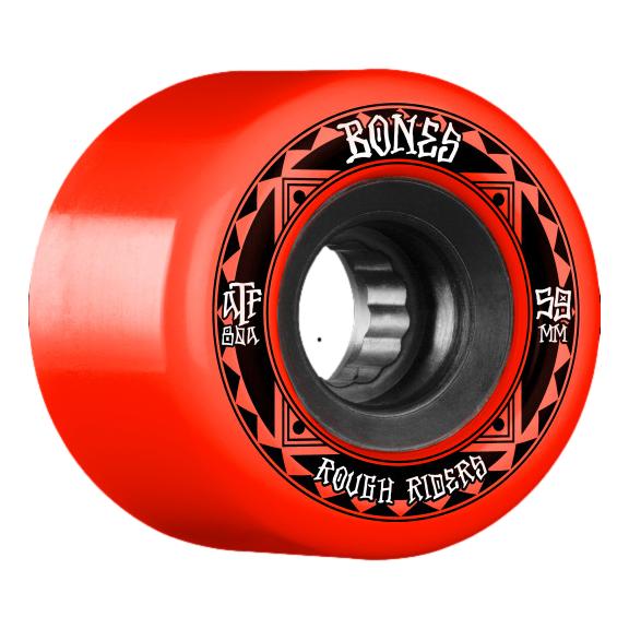 Bones ATF Rough Rider Wheels 56mm 80a Red/Black