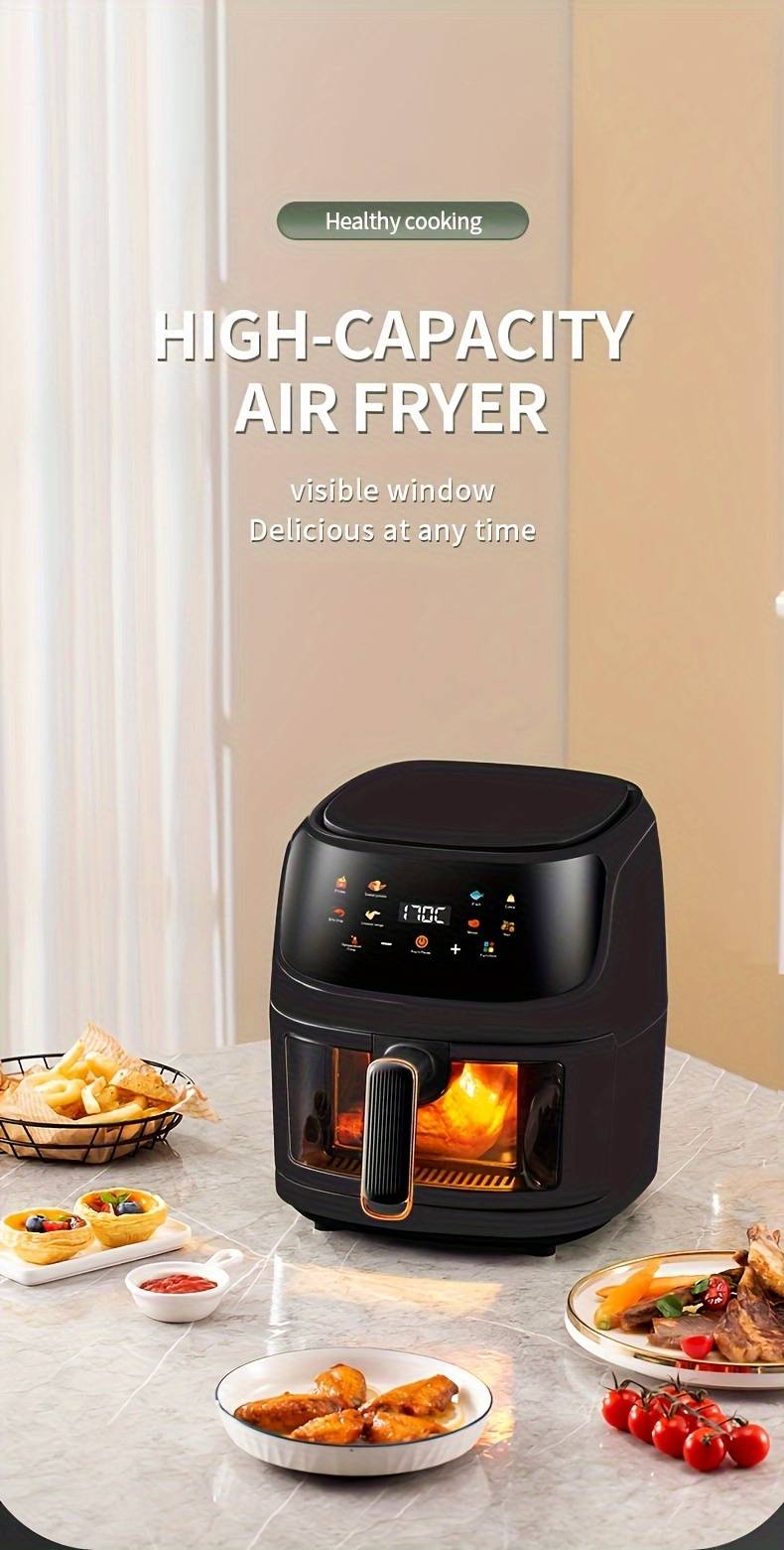 Air Fryer 6-in-1 Digital Kitchen Oven 1400W Oil Free, Healthy Frying  Cooker, transparent New Large Capacity Touch Screen Multifunction mini ove, Air  fryer Toaster Oven –