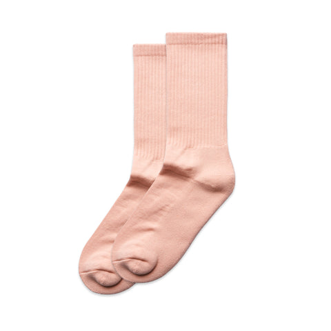 as colour relax socks pink for custom embroidery