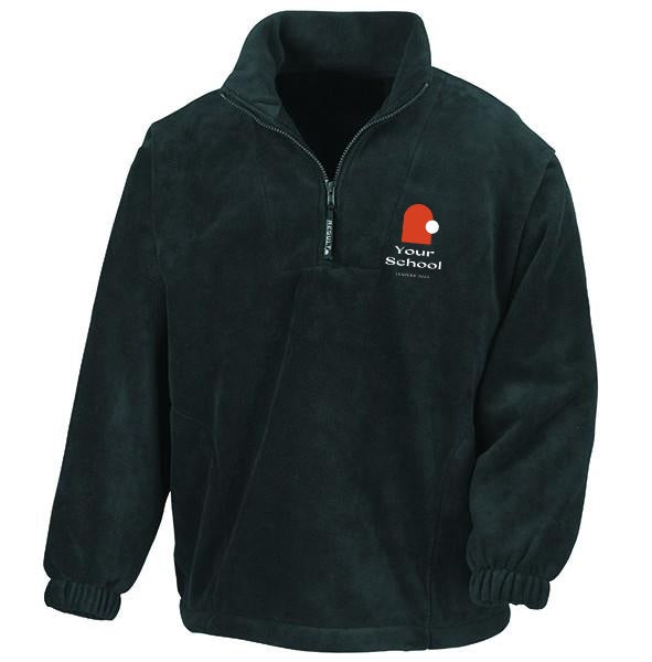 Half Zip Fleece Sweatshirt Black - Unisex – Province of Canada