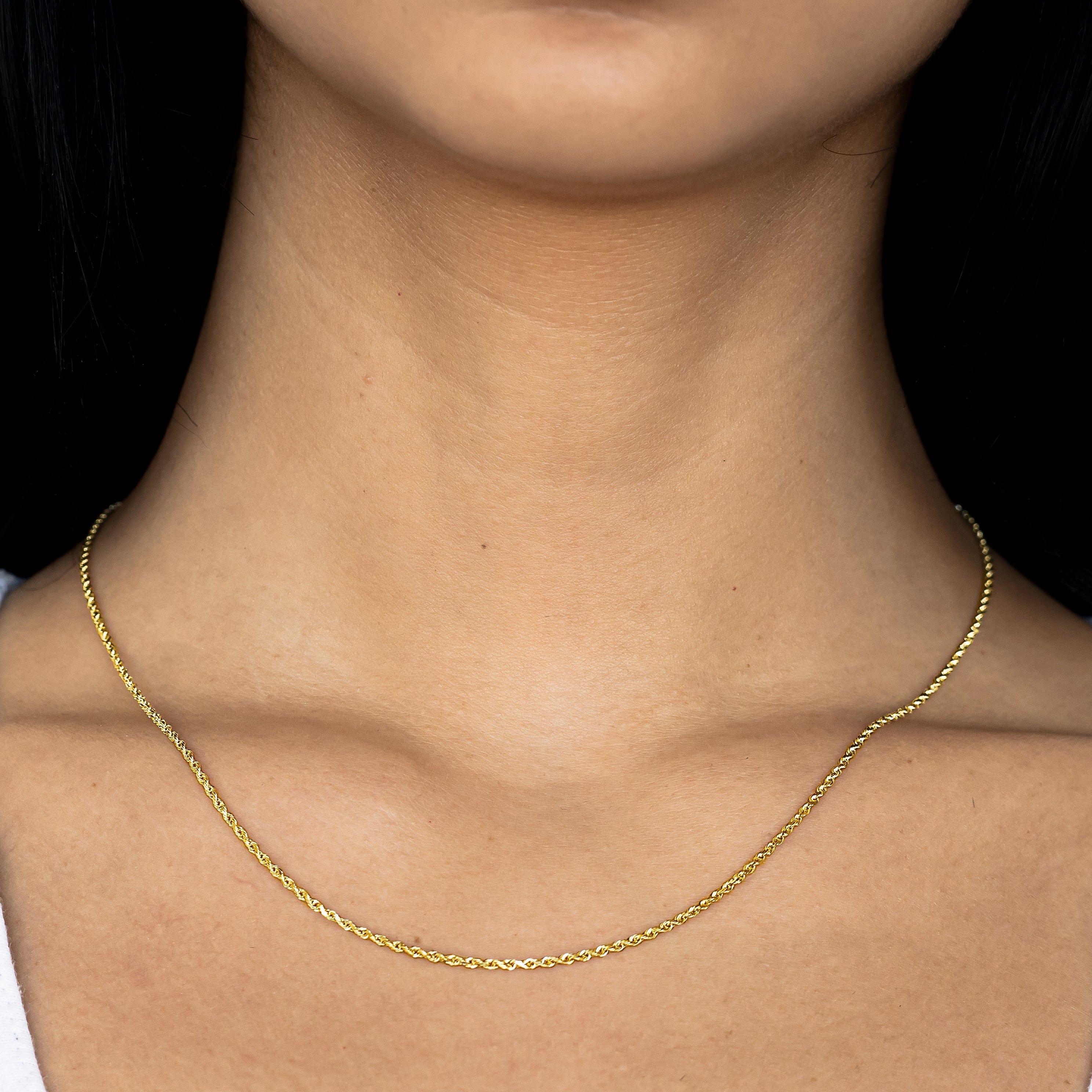 Shop 10K Yellow Hollow Diamond Cut Rope Chain | LoveBling 6mm / 30 / Yes