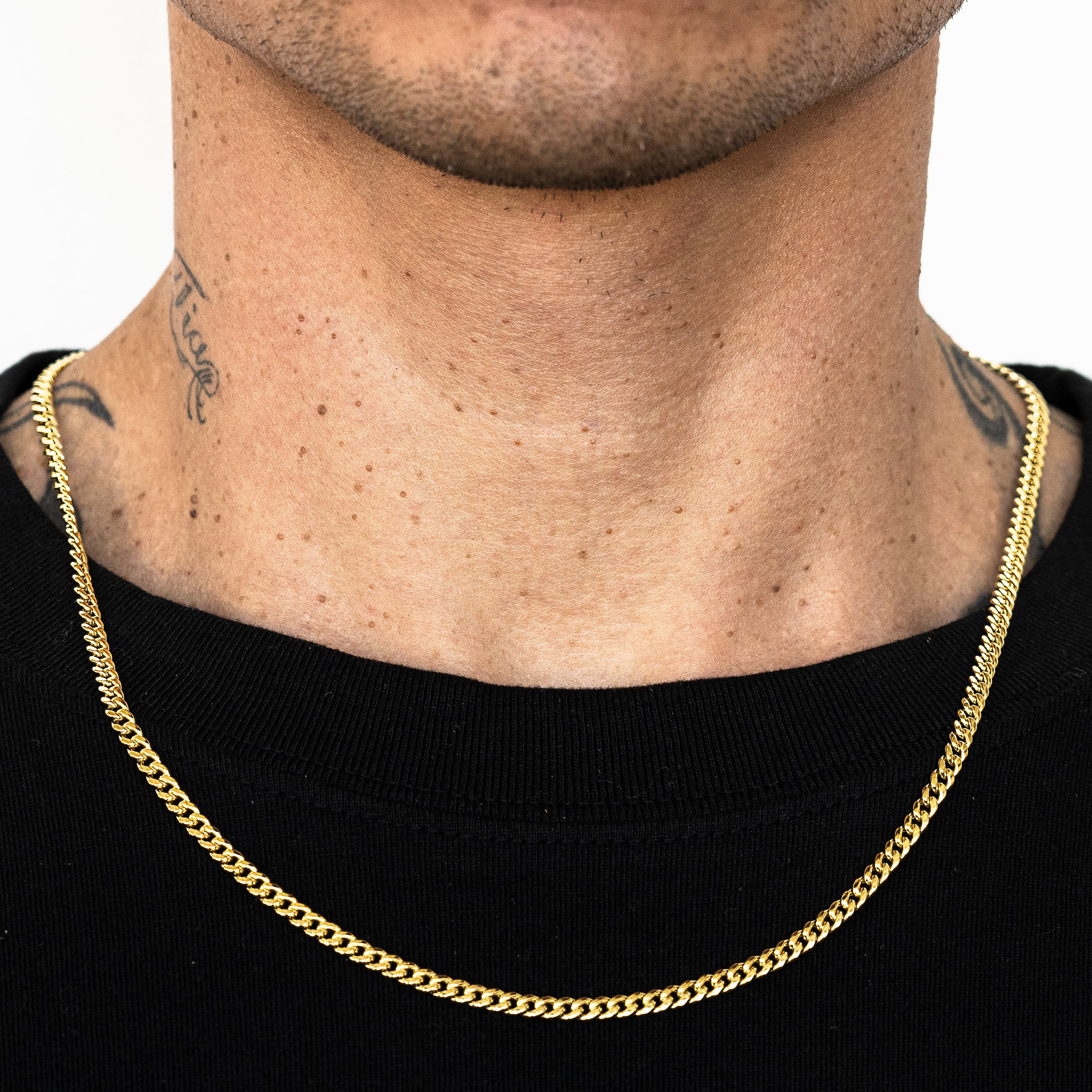 逆輸入 10K yellow gold Miami cuban link chain 3 ネックレス