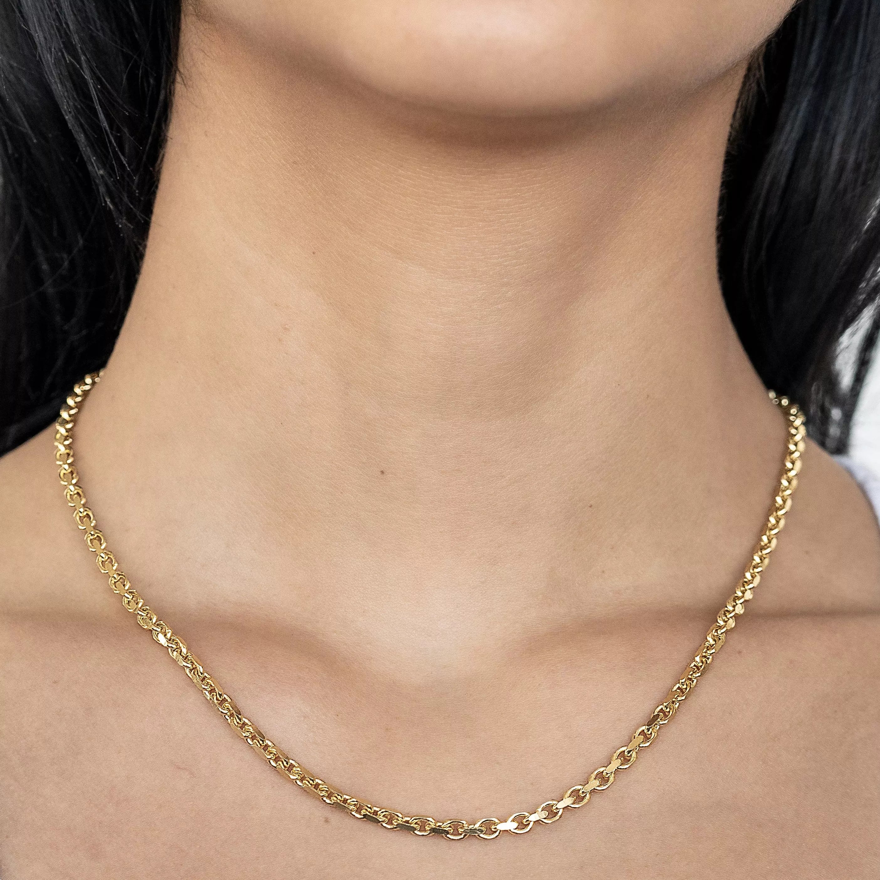 Lovebling 10K Yellow Gold RX Chain Necklace