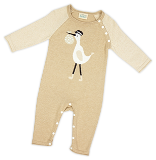 CIGOGNE BéBé™ Postman Knit Romper