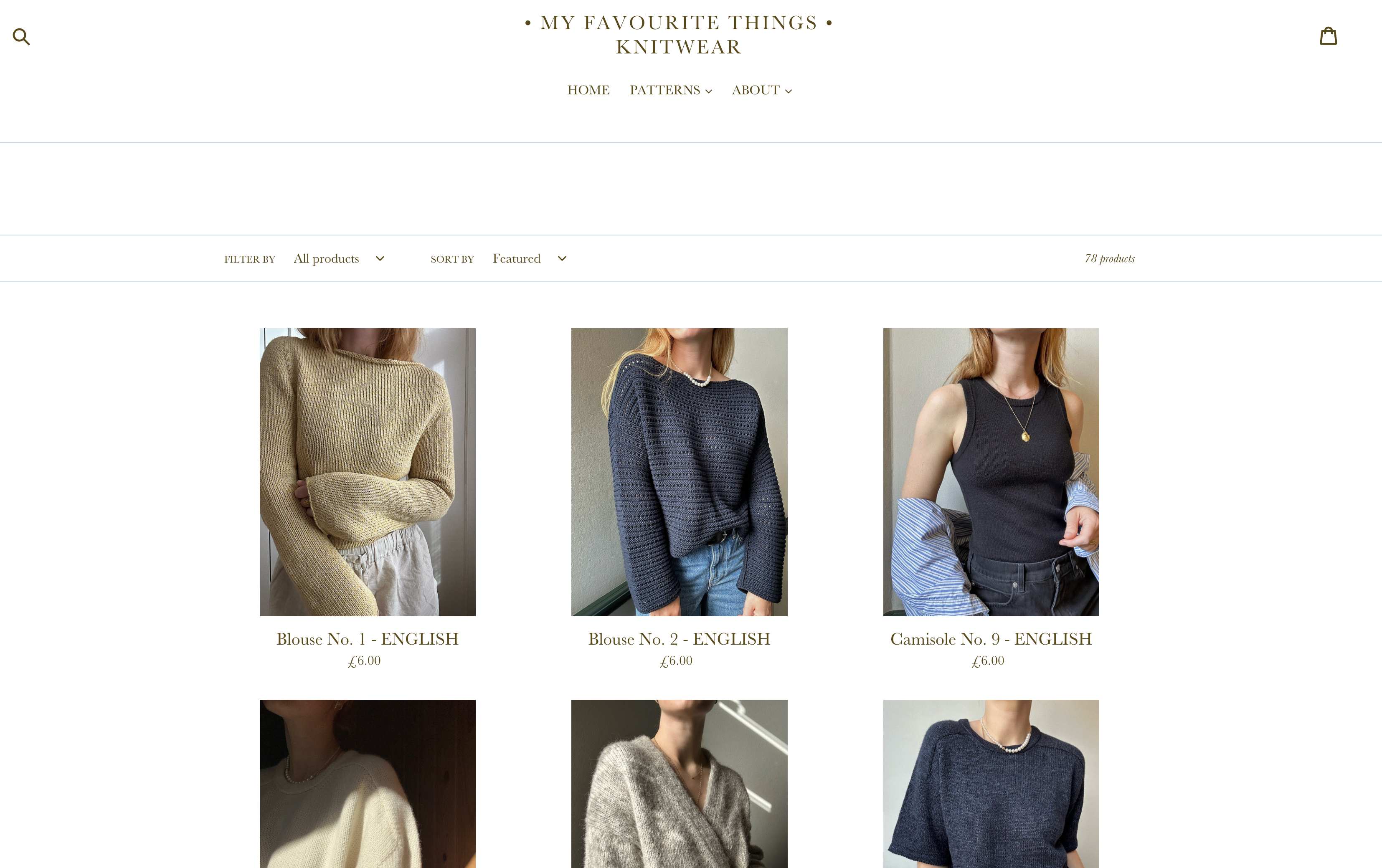 Camisole No. 7 - Knitting Pattern in English – • MY FAVOURITE THINGS •  KNITWEAR