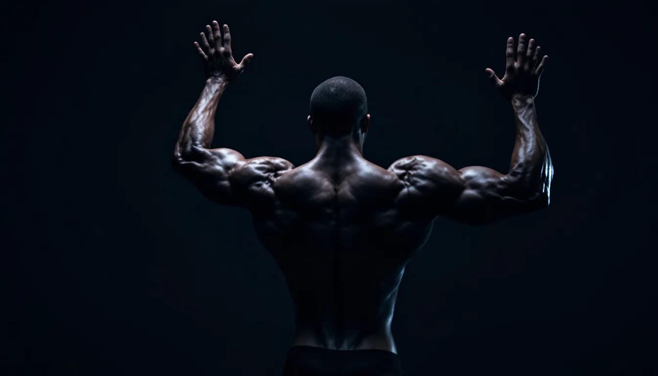 An illustration of lean muscles in a fit individual.