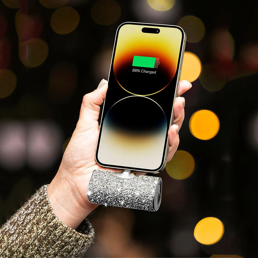 Mini Luxury Portable Power Bank Charger (for iPhone and androids)