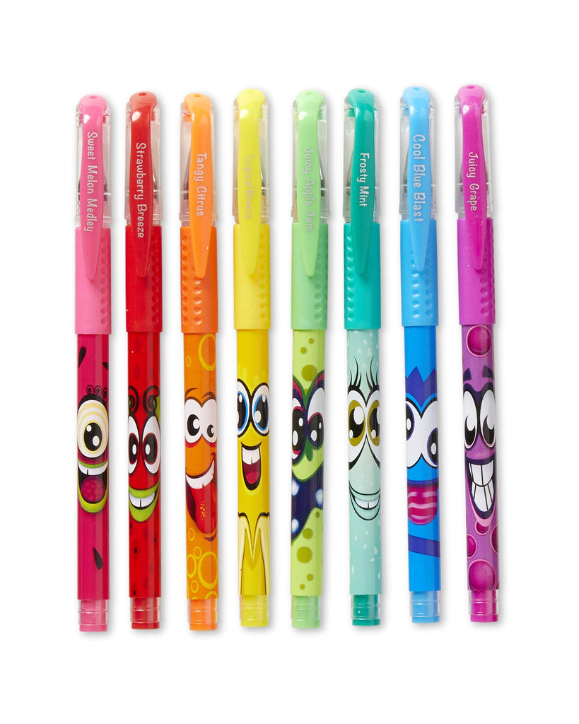 Scentco, Glitter Gel Smens Scented Pens, 1 Each of 8 Colors and Scents, Mardel