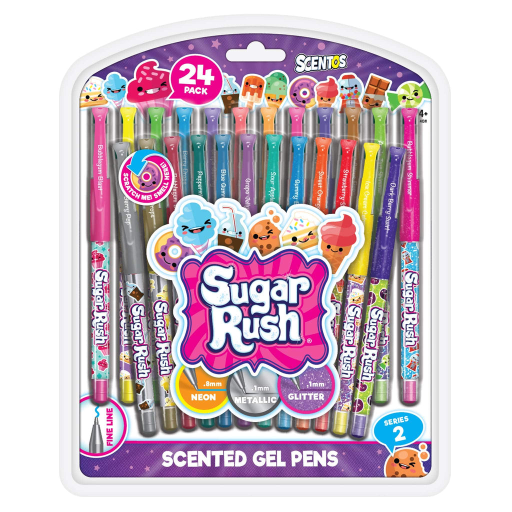 Sugar Rush® Scented 12 Retractable Gel Pens