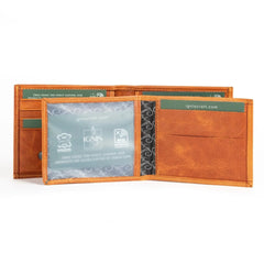 Mens Leather Wallet | Solo Dynamic Amber