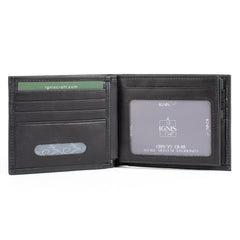 Mens Leather Wallet | Essential Obsidian