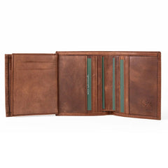 Mens Leather Card Wallet | Multifold Jasper