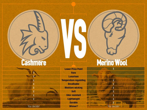 Difference between Cashmere and Merino Wool