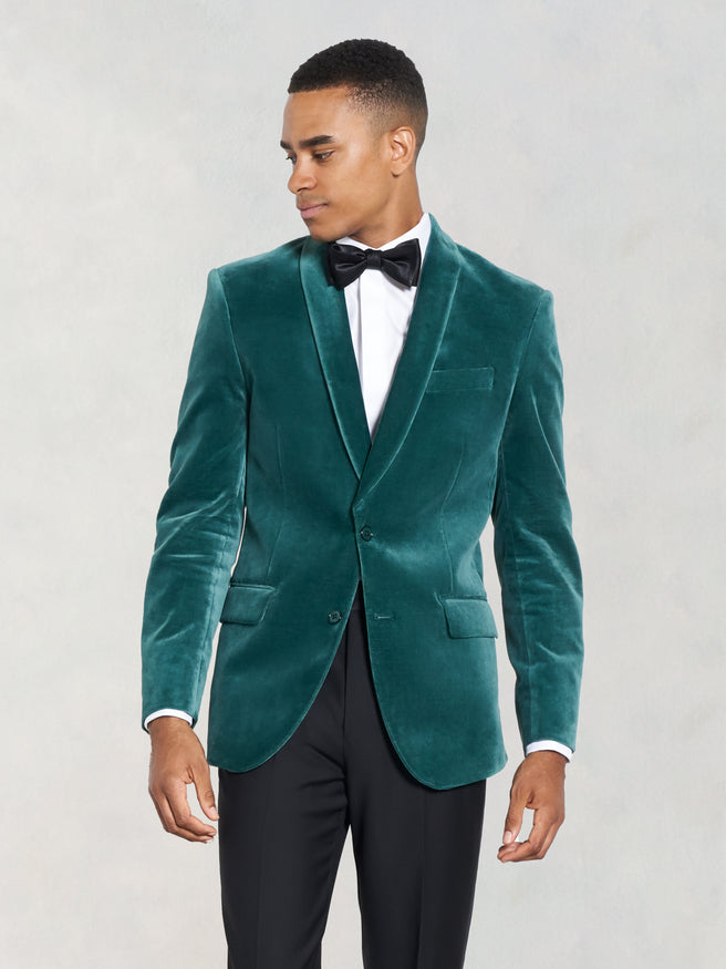 Green Velvet Jacket Tuxedo | The Black Tux