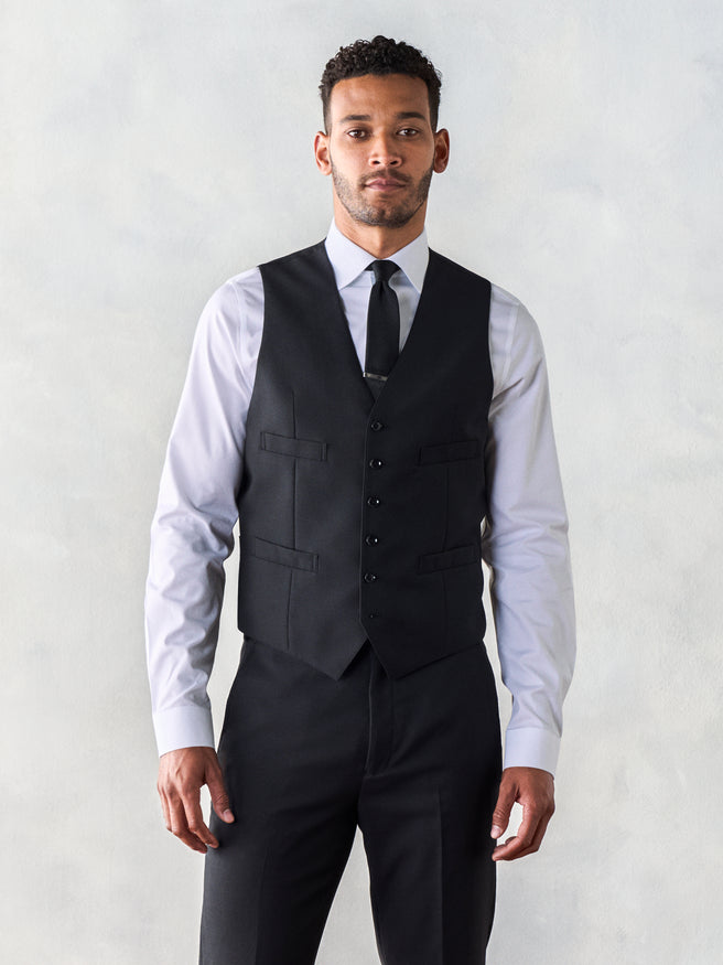 Black Suit Vest | The Black Tux