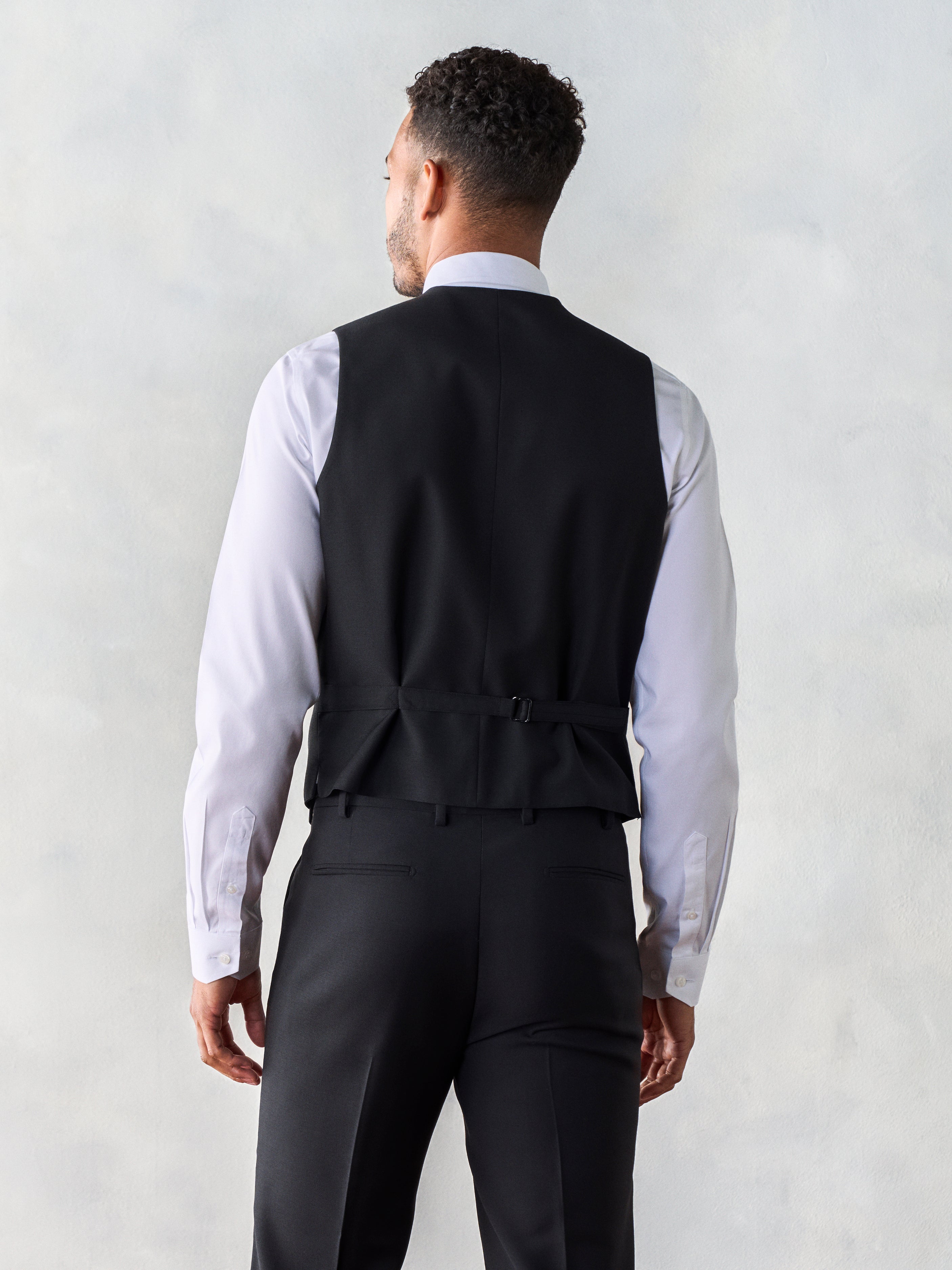 Mens White Tuxedo with Black Pants - Suit Lab