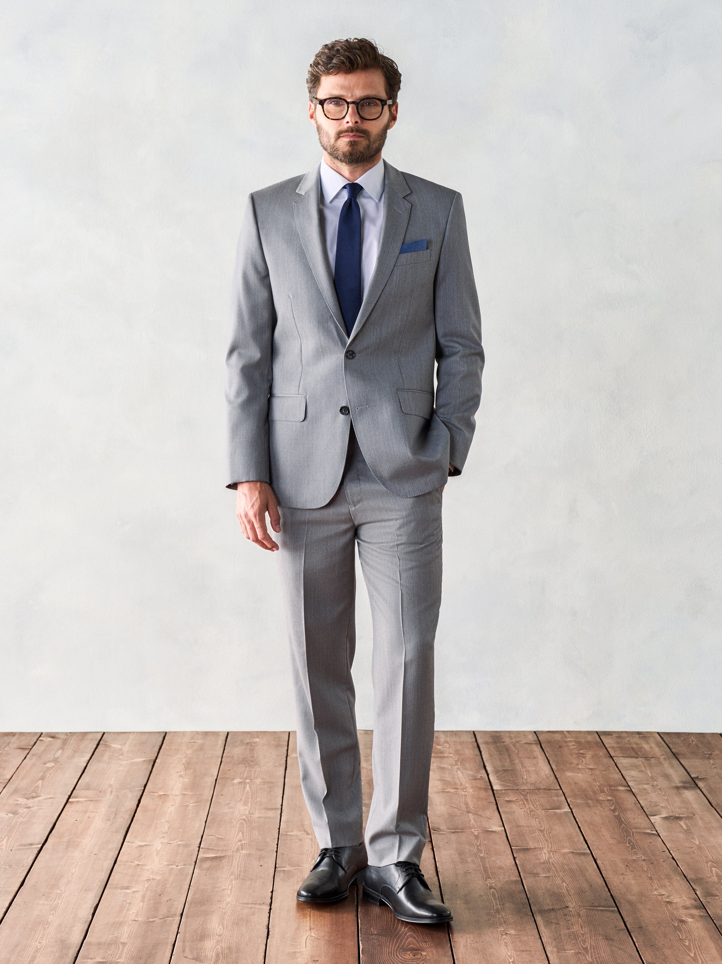 Custom grey suits — Hall Madden