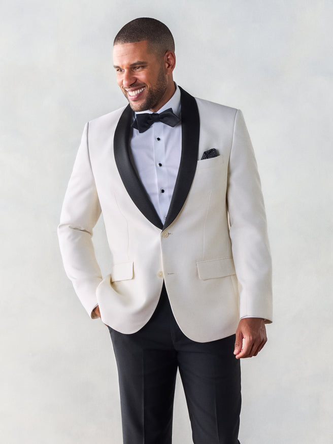 Contrast Shawl Jacket Tuxedo | The Black Tux