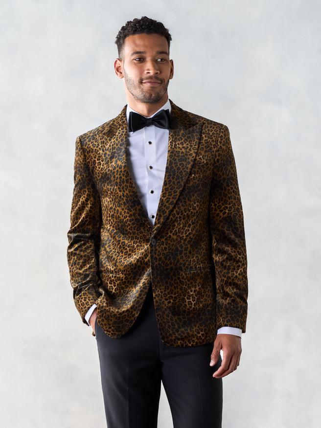 Leopard Velvet Jacket Tuxedo | The Black Tux