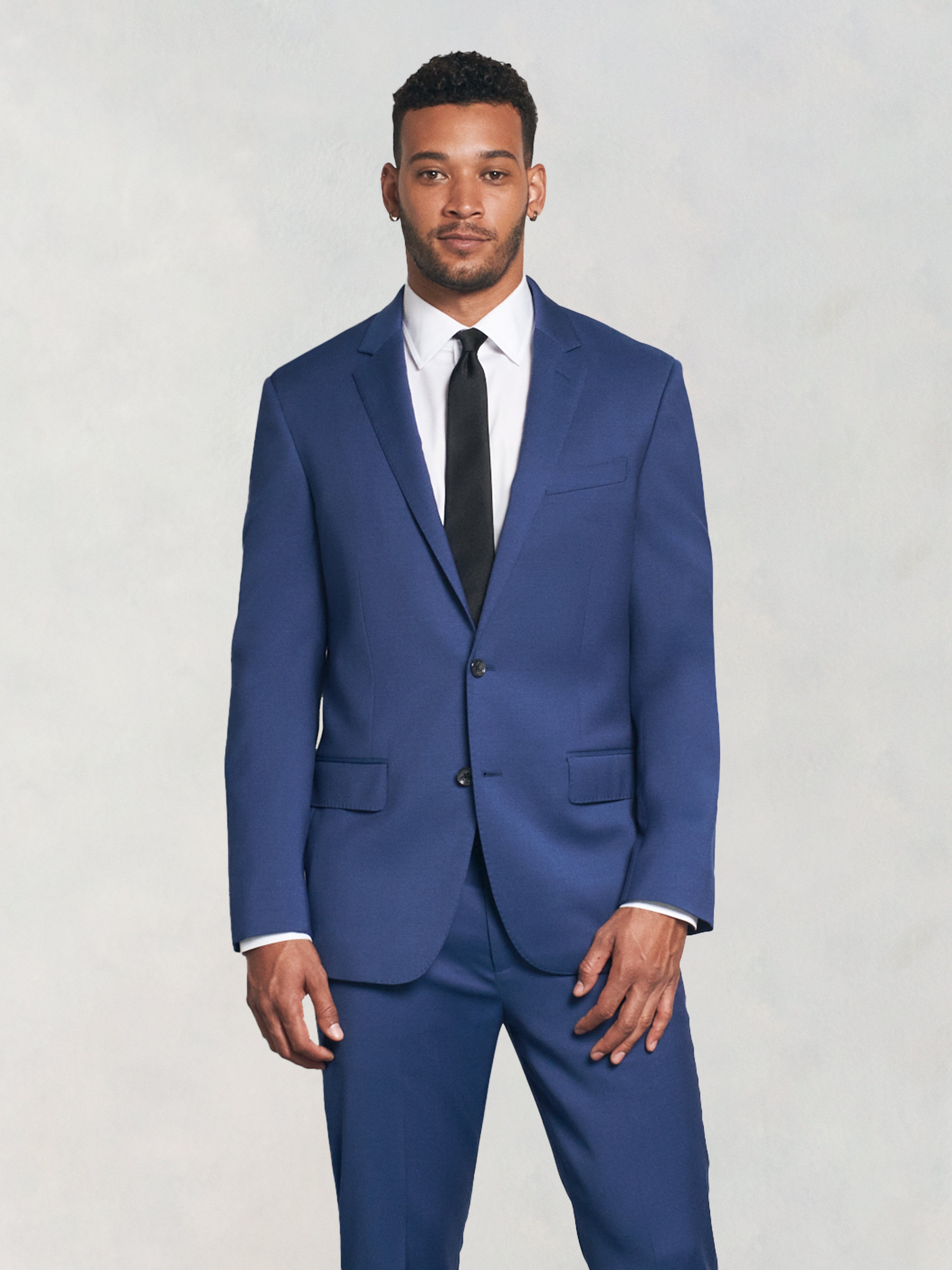 Dark Blue Striped 3 Piece Suit – Conquer Menswear