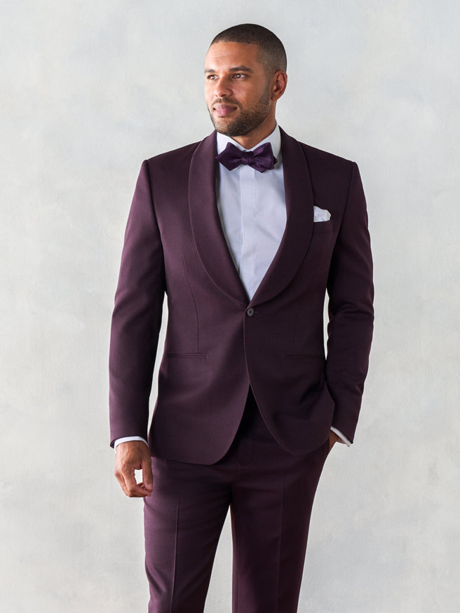 Plum Shawl Tuxedo | The Black Tux