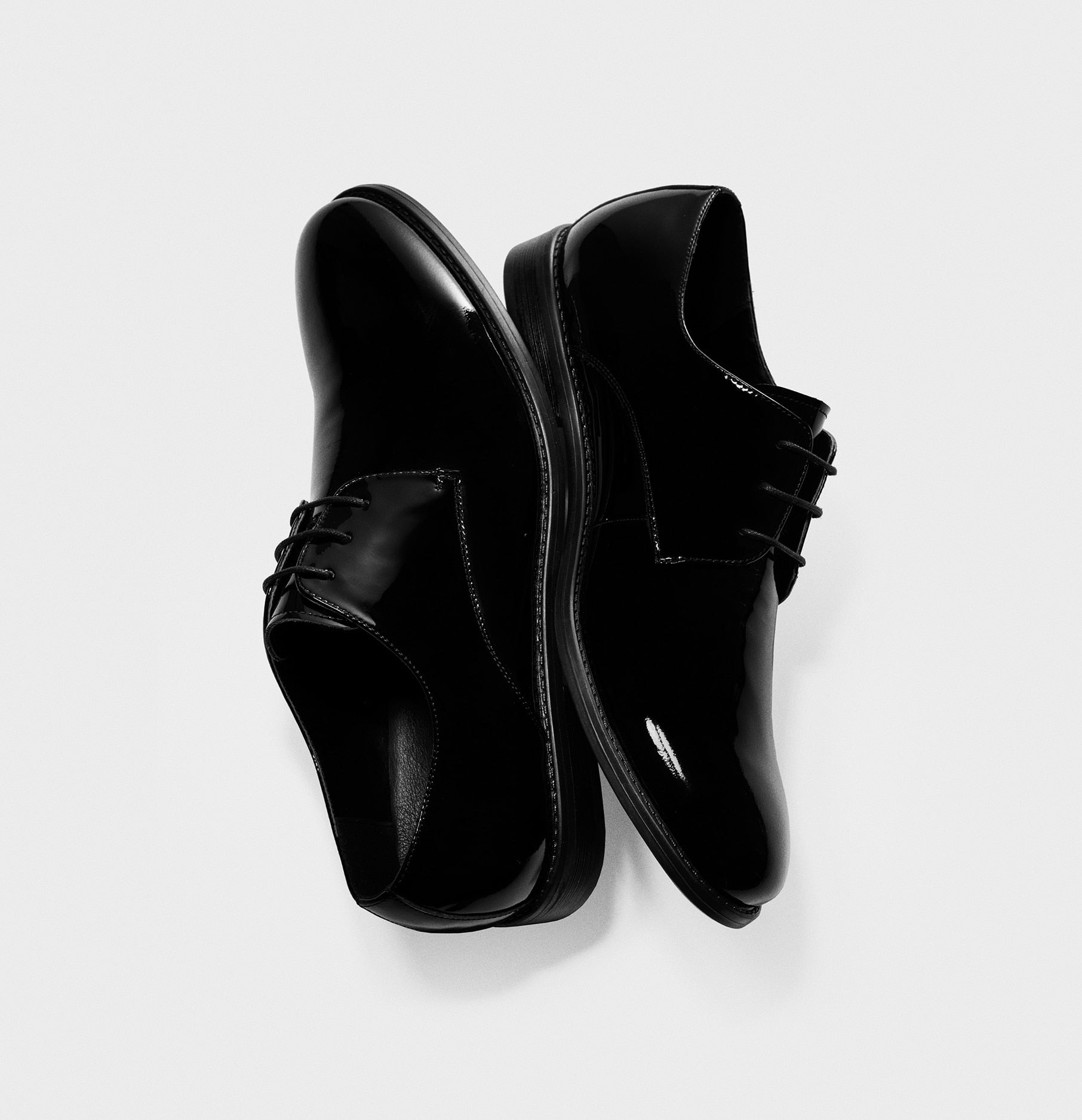 black patent leather