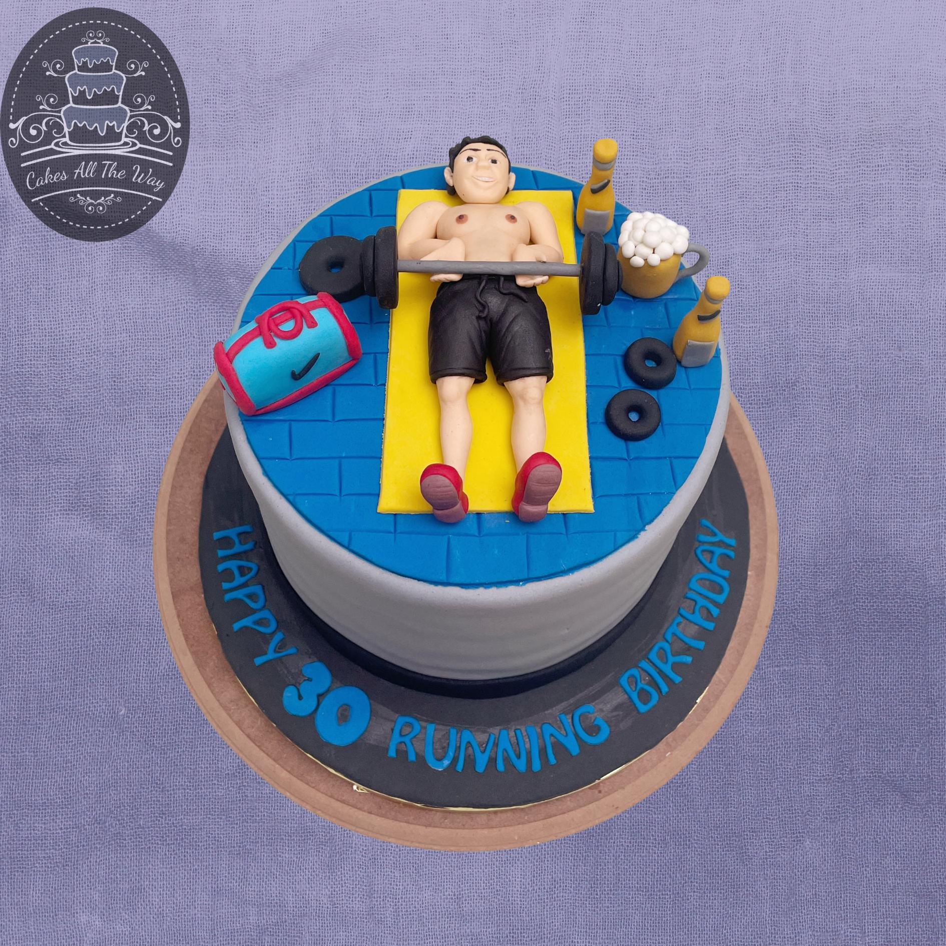 Gym Freak Fondant Cake Delivery in Delhi NCR - ₹2,999.00 Cake Express