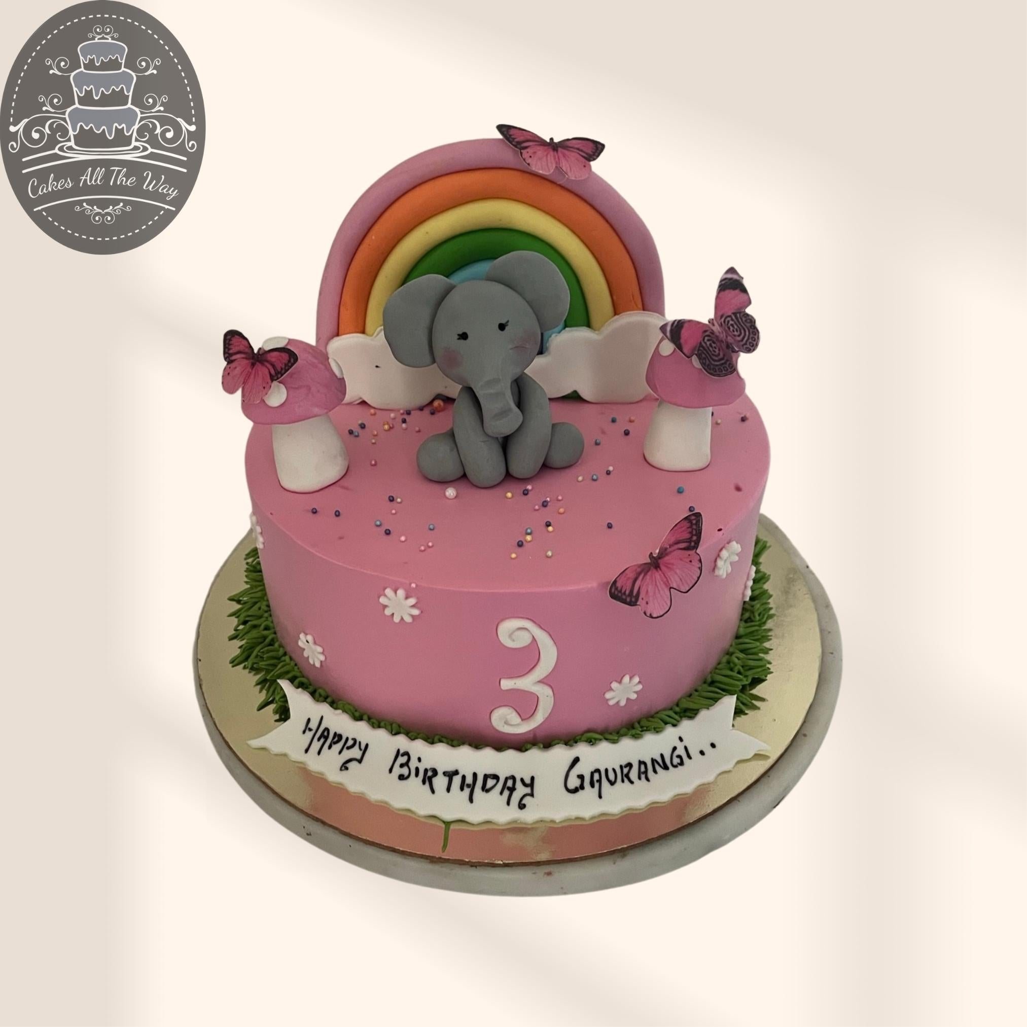 Elephant Themed 1st Birthday Cake Smash Session · KristeenMarie Photography