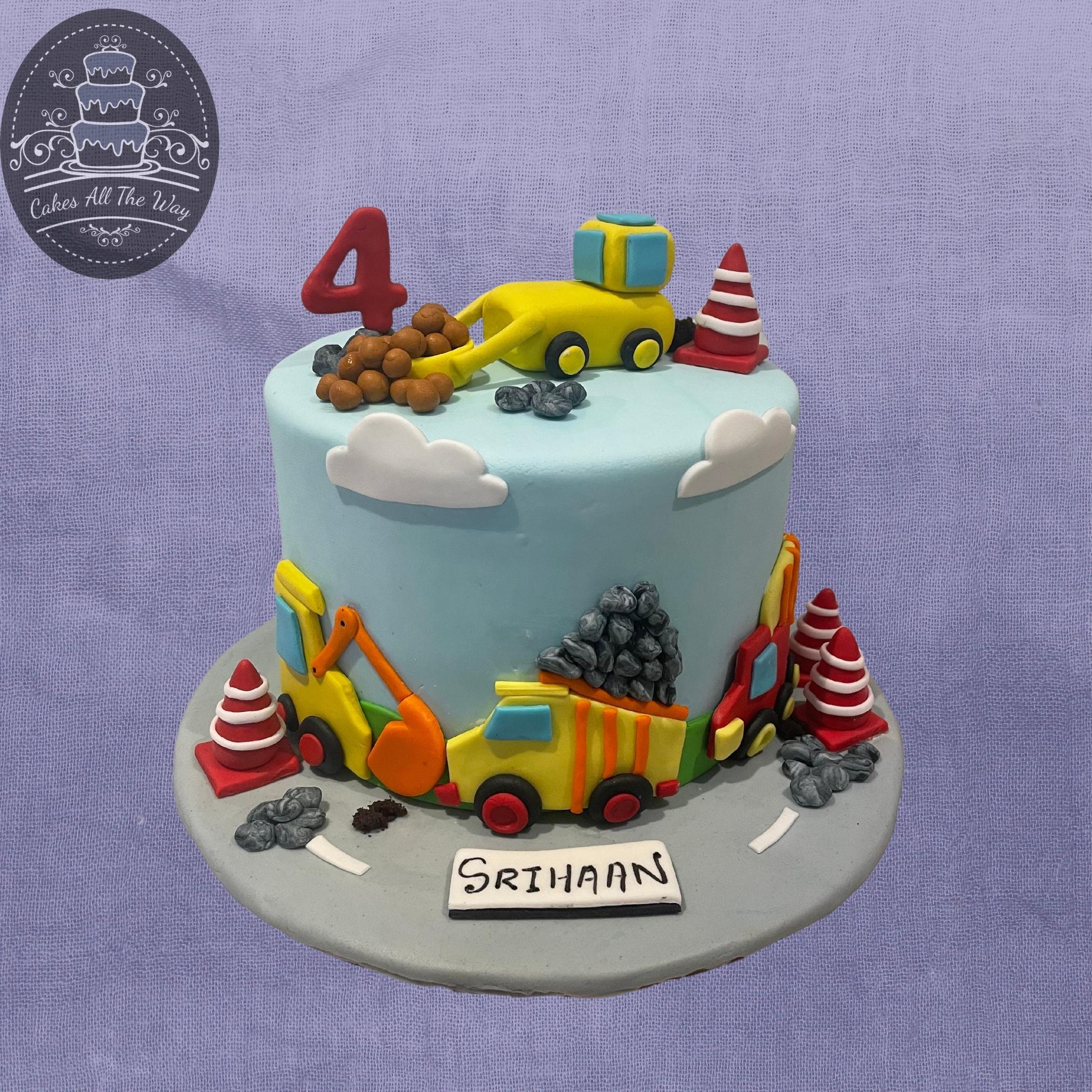 shorts||#Construction site birthday cake||JCB CAKE||Customized cake design||#short  video - YouTube
