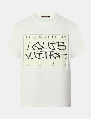 Louis Vuitton LV Flower Tapestry Print T-Shirt Milky White for Men