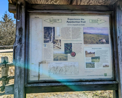 Appalachian Trail information kiosk