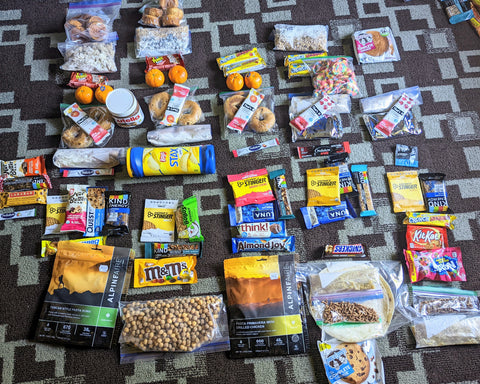 Backpacking meal plan for 5 days on the Appalachian Trail