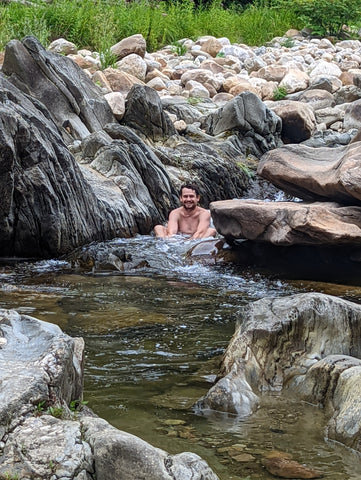 Cooling Off in a Stream on the Appalachian Trail