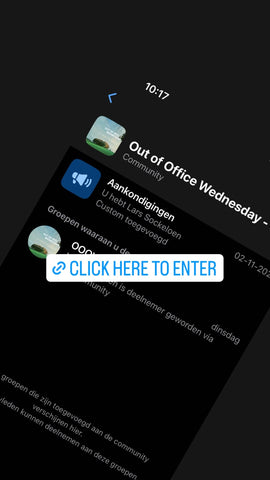 OUT OF OFFICE WEDNESDAY - WHATSAPP COMMUNITY