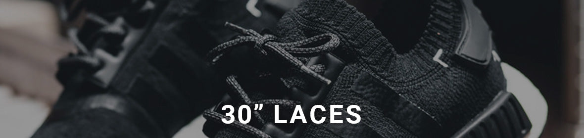 Cordones de laboratorio de encaje de 30" en zapatos