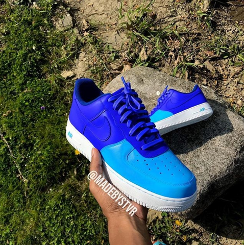 Blue Custom Air Forces