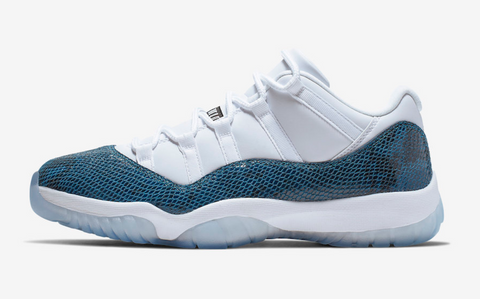 Air Jordan 11 Low “Piel de serpiente azul marino”