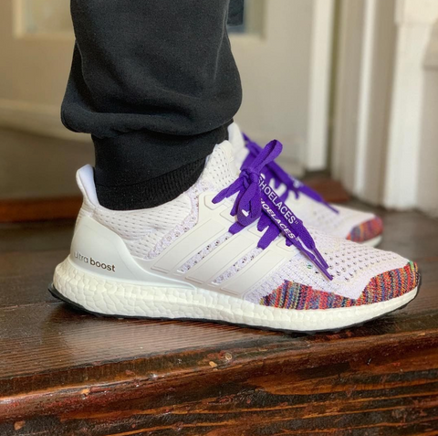white ultra boost lace swap