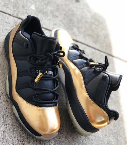 Gold and Black 11s