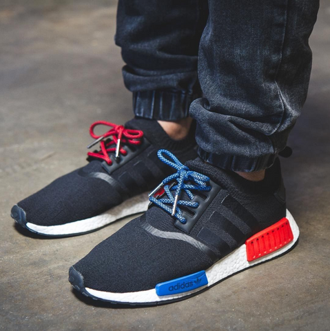 Red and Blue Adidas NMD
