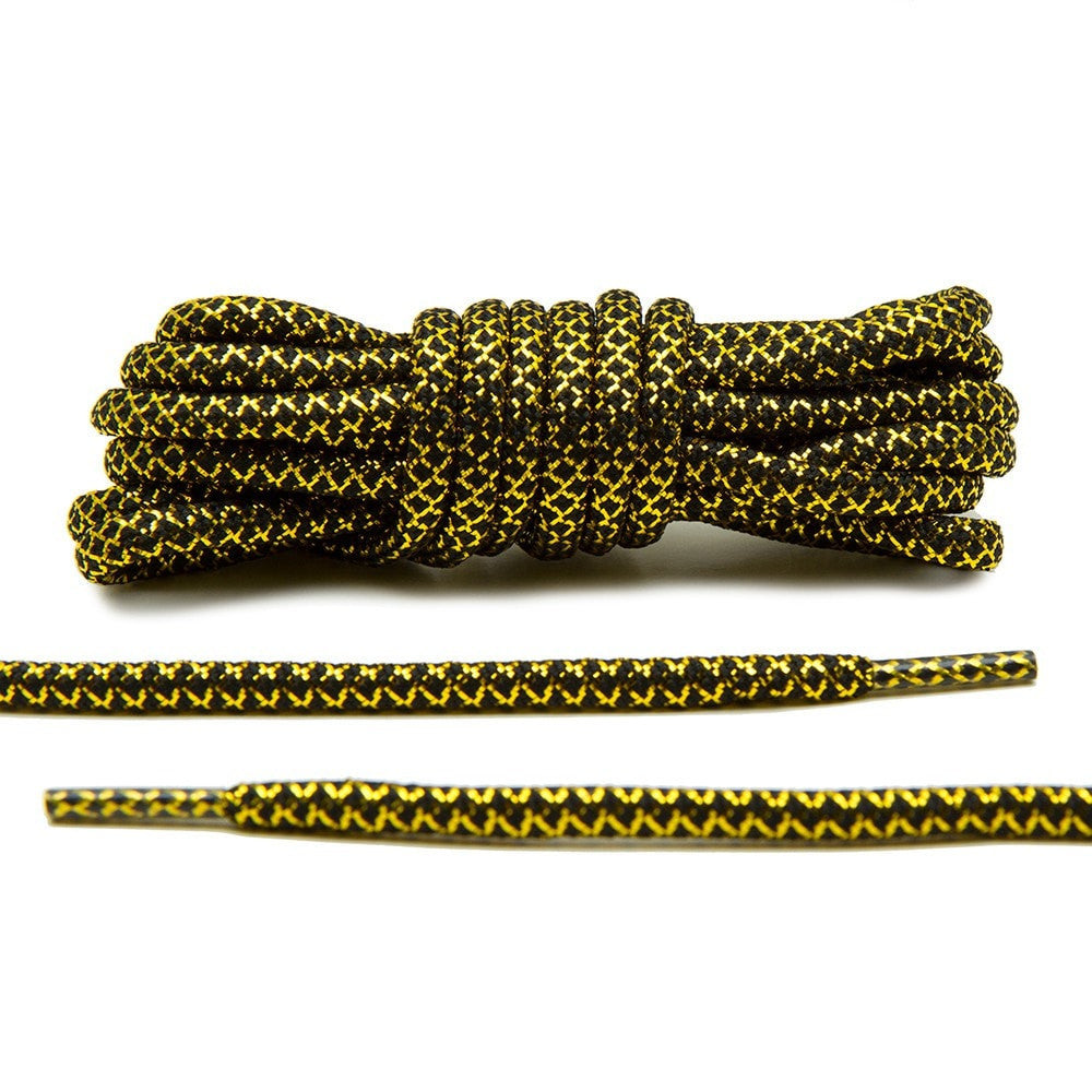 black and gold shoe laces