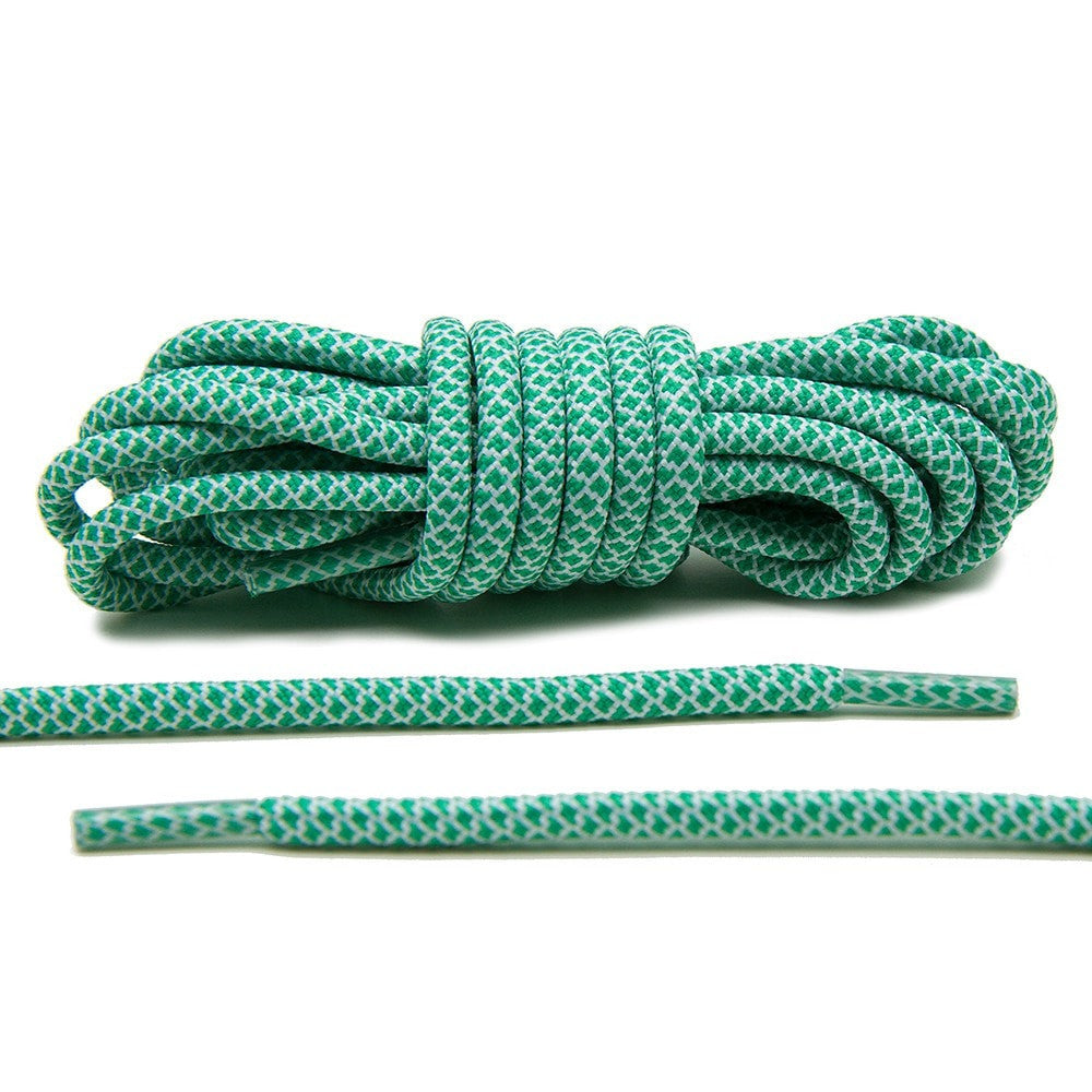 Green/White Rope Laces | Green Rope 