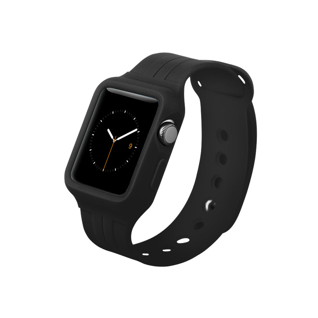 Black Sport Band For Apple Watch 38 40 42 44 Mm Decowrist