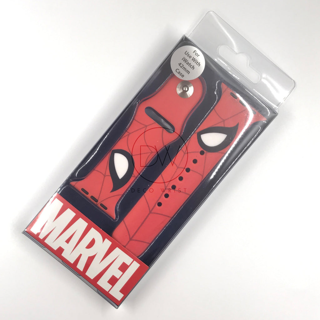 Authentic Disney Marvel Spiderman Red Apple Watch band 42mm / 44mm –  decowrist