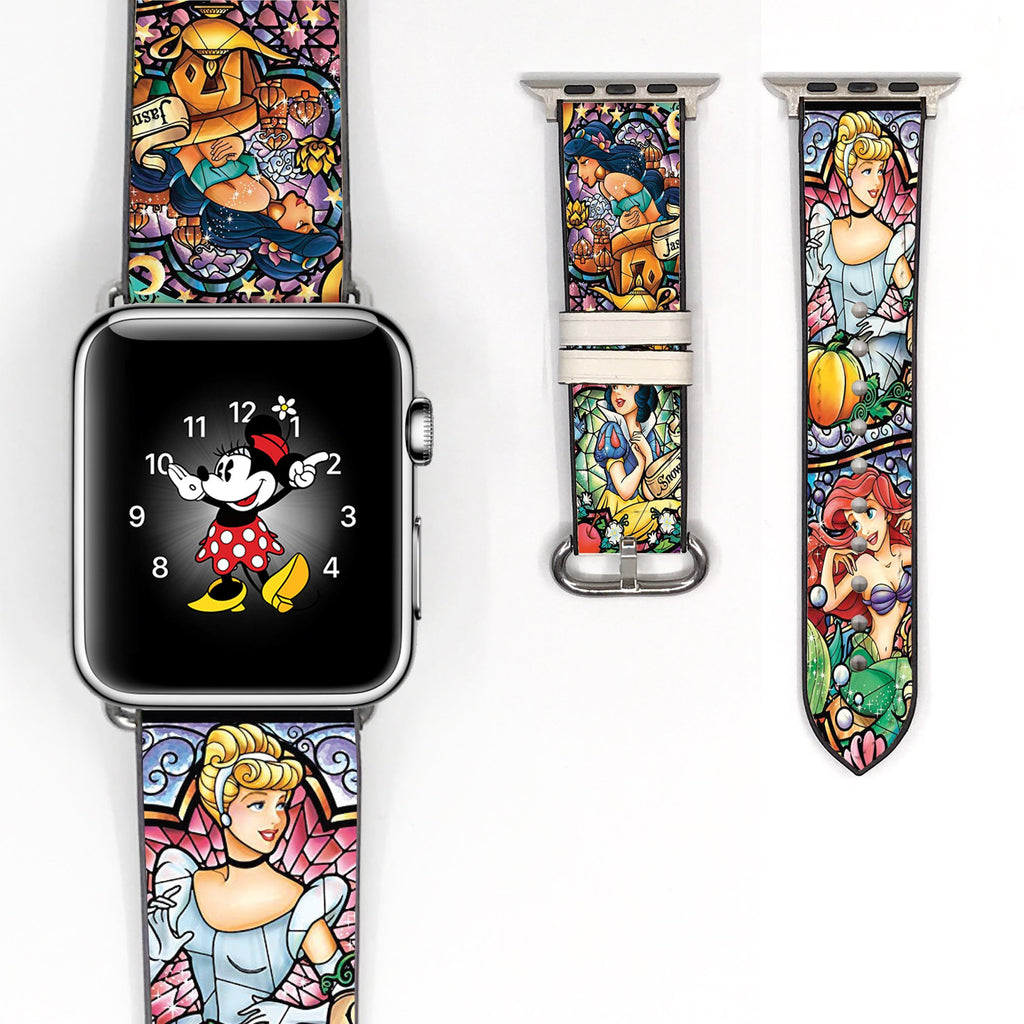 Disney Princess Ariel Belle Inspired 38 40 42 44mm Apple Watch Band V864 Decowrist