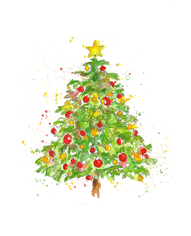 Christmas Tree Drawing